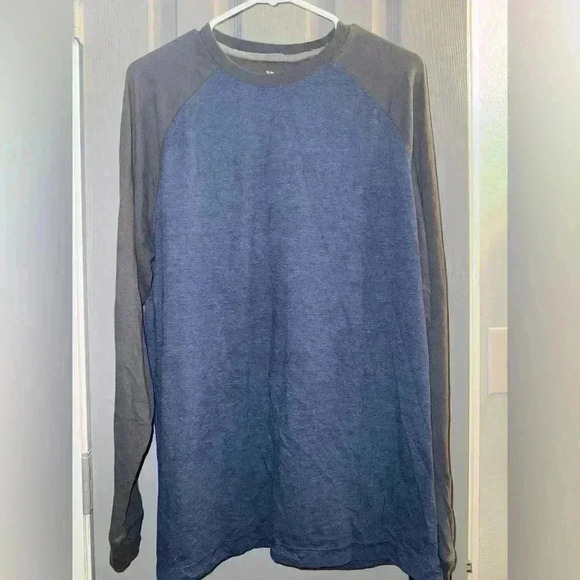 Outdoor Life Mens blue shirt with  Raglan Sleeves in gray size Large - Picture 1 of 9